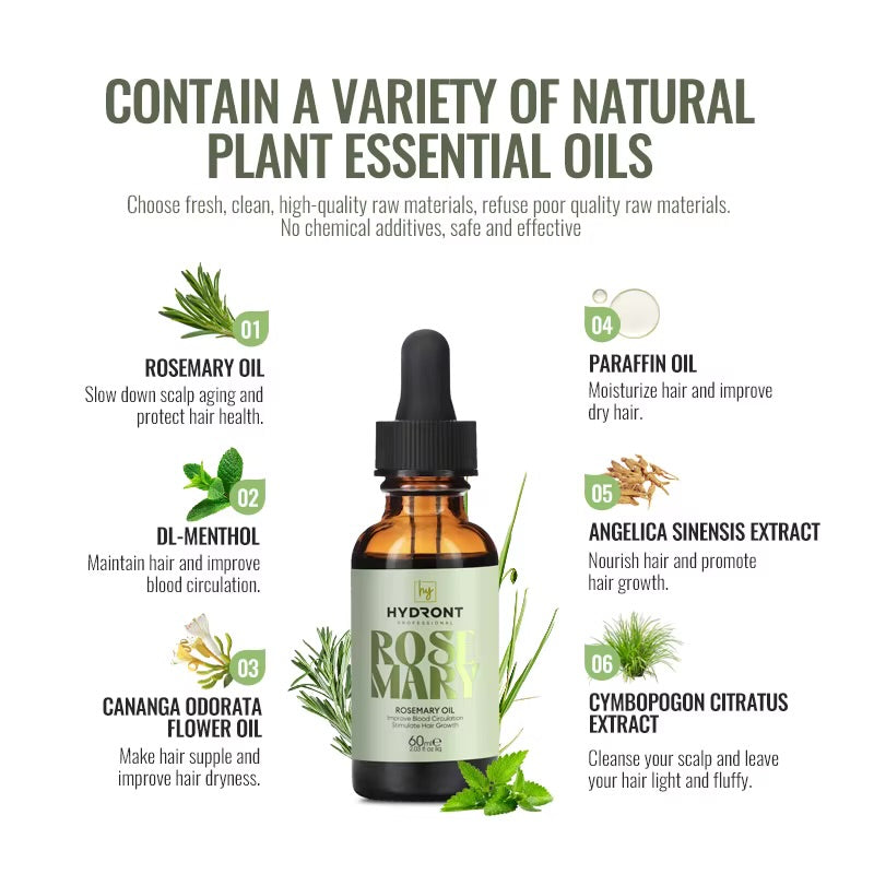 100% NATURAL ROSEMARY HAIR SERUM