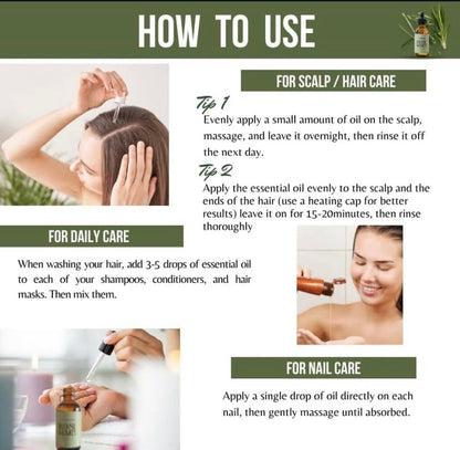 100% NATURAL ROSEMARY HAIR SERUM